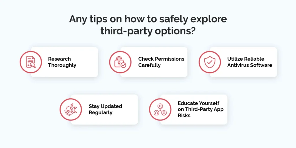 Any tips on how to safely explore third-party options?