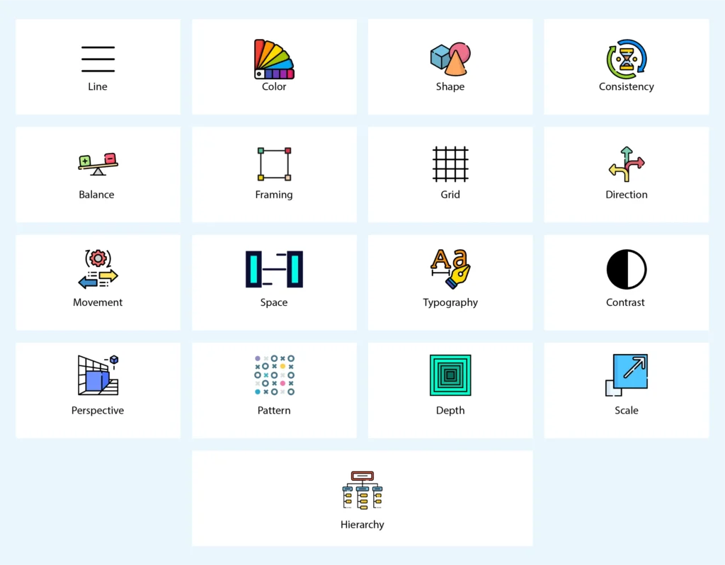 What are the elements of design
