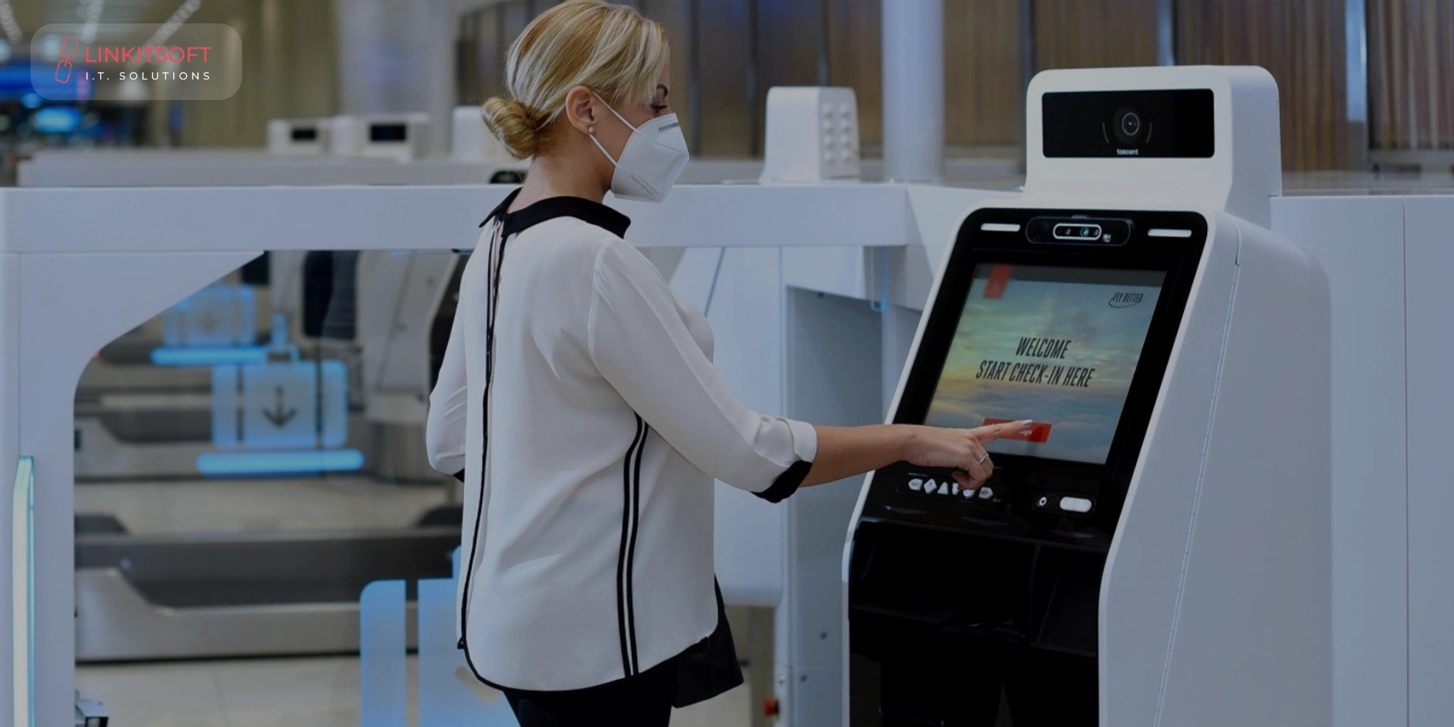 hotel self check in kiosk