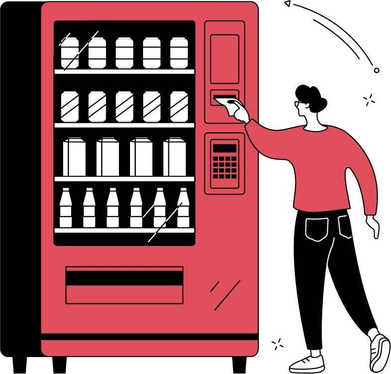 What’s the concept of I.T. vending machines