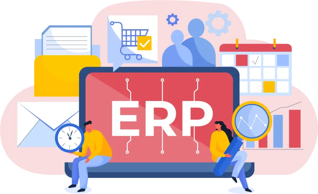 What does an ERP system consist of, and how does it operate