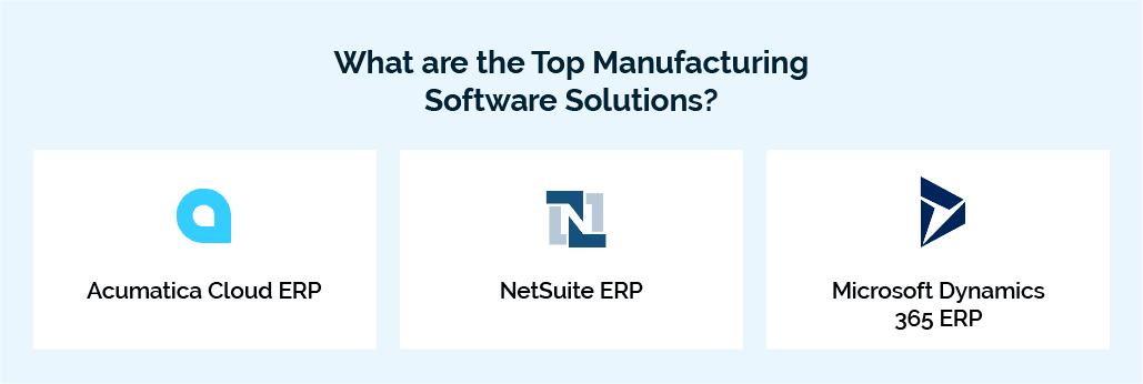 What are the Top Manufacturing Software Solutions?