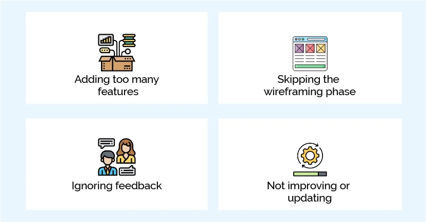 What to avoid while building an MVP