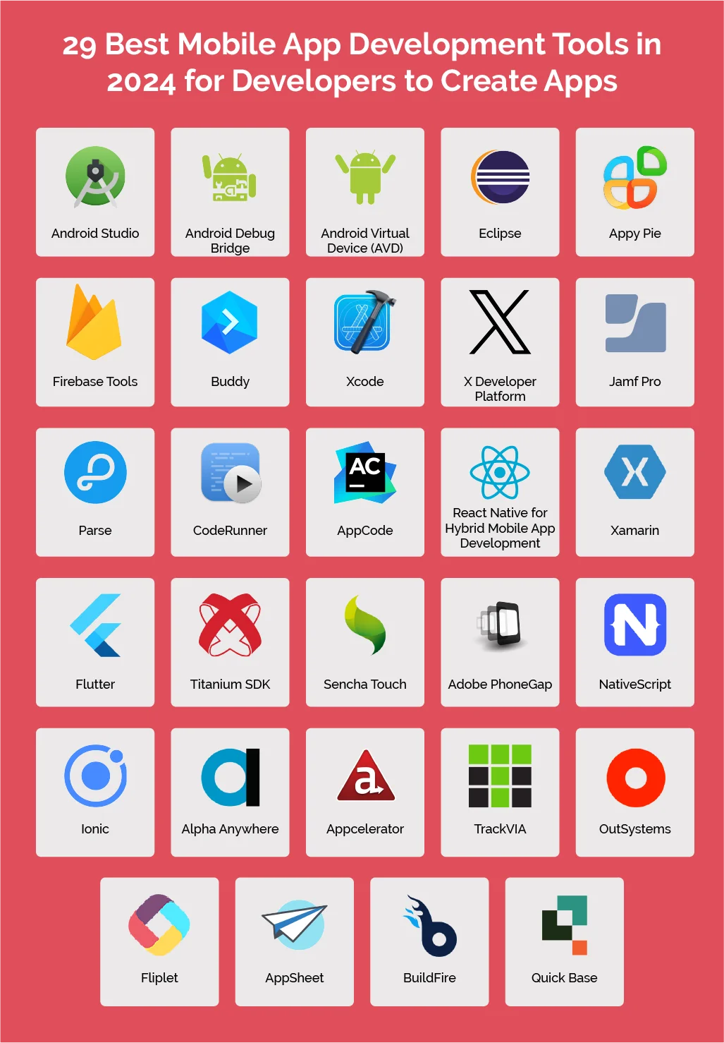29 Best Mobile App Development Tools in 2024 for Developers to Create Apps