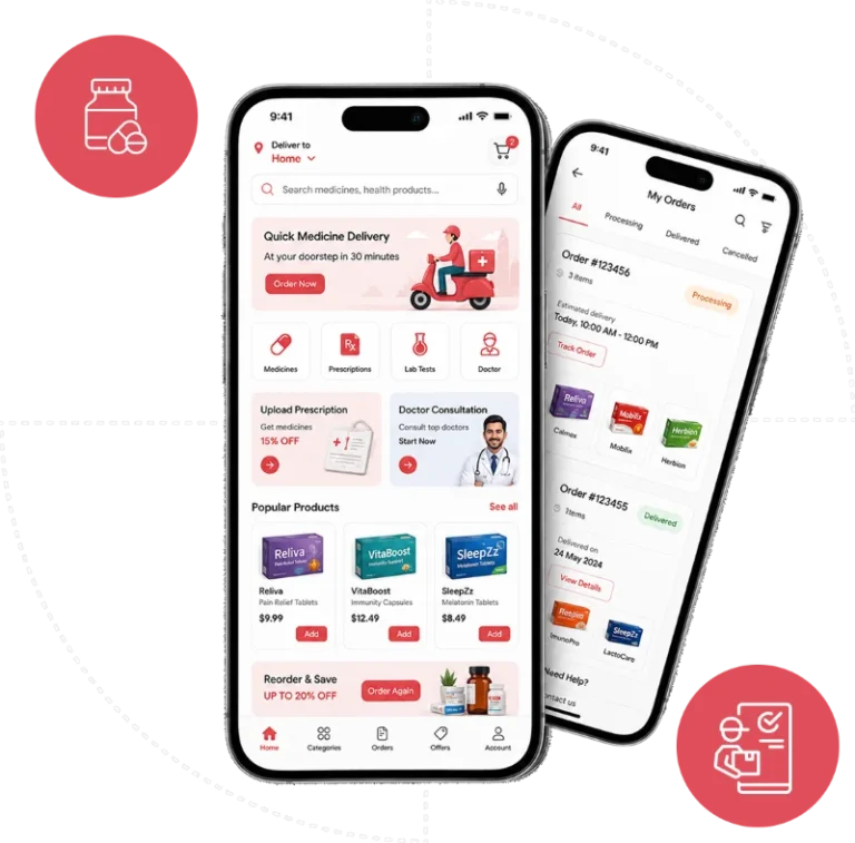 Custom Medicine Delivery App Development